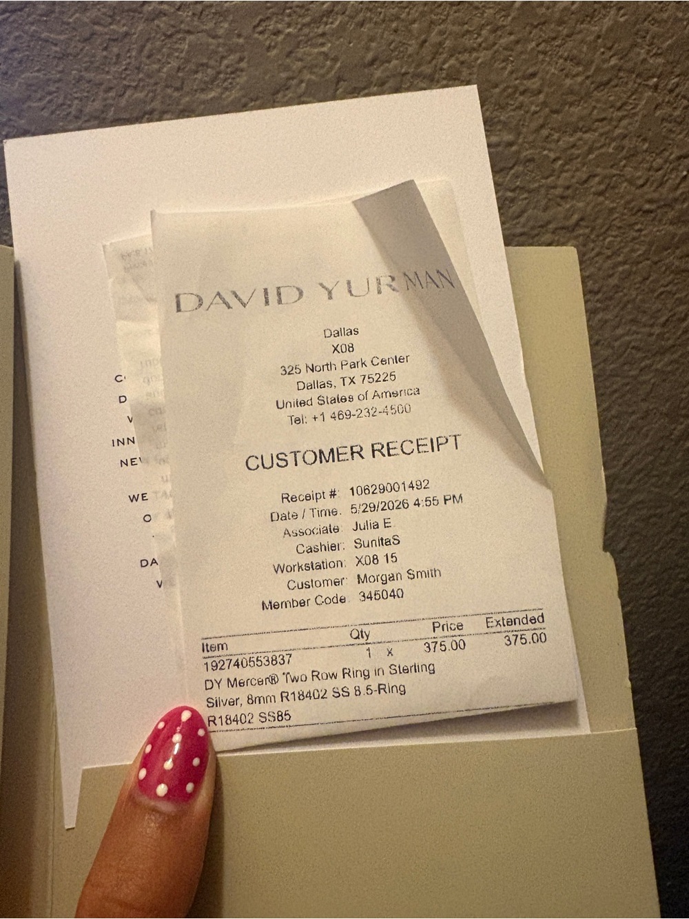 David Yurman Two Row Ring Sterling Silver - Picture 8 of 8